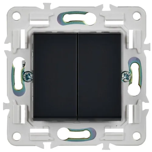 Выключатель перекрестный 2-кл. SKANDY 10А SK-V06G графит IEK SK-V23-0-10-K53 фото 2