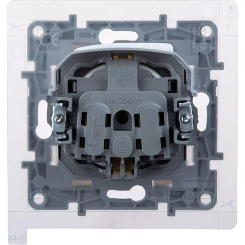 Розетка 1-м СП Etika 16А IP44 250В с заземл. со шторками с защ. крышкой безвинтов. зажимы алюм. IEK 672426 фото 4