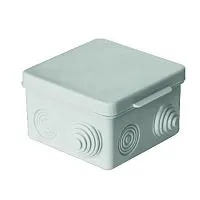 Коробка распаячная ОП 80х80х50мм с гермовводами сер. Урал Пак КО-52017080-100