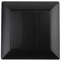 Выключатель 3-кл. СП Solo 4-106-05 10А 250В IP20 антрацит Intro Б0053605