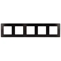 Рамка 5-м 12-5105-06 сатин черн. Эра Б0052544