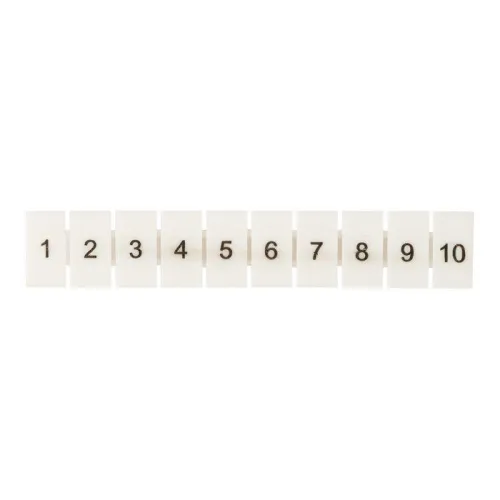 Маркеры для UT/ST/Push-in 2.5 с нумерацией 1-10 (уп.100шт) EKF zb-st-2.5-1-10
