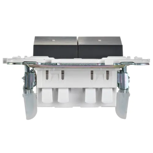 Выключатель проходной 2-кл. SKANDY 10А SK-V10T с индикацией титан IEK SK-V22-1-10-K48 фото 4