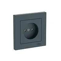 Розетка AtlasDesign 16А без заземл. быстрозажим. клем. в сборе изумруд SE ATN000840S