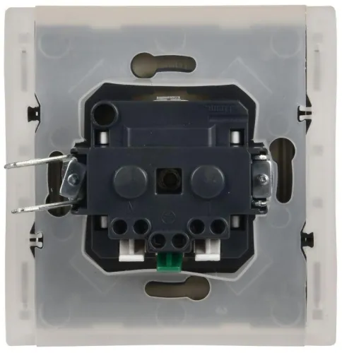 Розетка СП FORTE&PIANO16А IP44 FP419 с заземл. защ. шторки с крышкой безвинт. крепл. ваниль IEK FP-R16-16-1-44-K10 фото 3