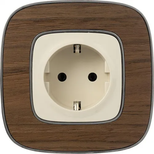 Розетка 1-м СП Valena Allure 16А IP2X 250В 2P+E безвинтов. клеммы с лицев. панелью механизм сл. кость Leg 753821 фото 11