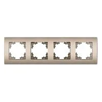 Рамка 4-м Афина универс. шампань Universal A0046-Br