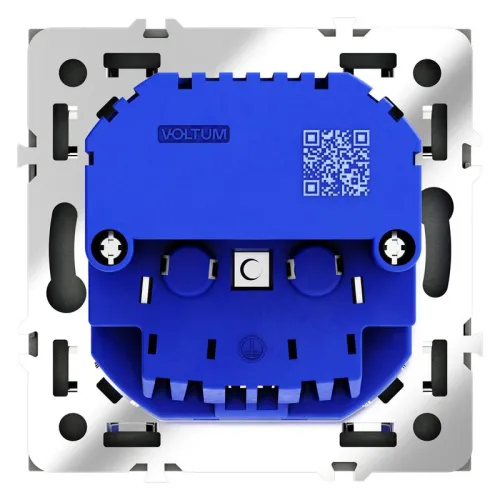 Розетка 1-м СП S70 16А с USB A+A с заземл. защ. шторки механизм графит Voltum VLS040407 фото 5