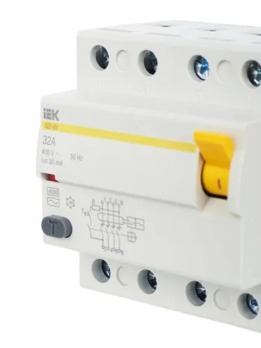 Выключатель дифференциального тока (УЗО) 4п 32А 30мА тип AC ВД1-63 KARAT IEK MDV10-4-032-030 фото 9