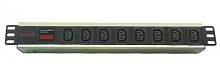 Блок розеток 8-м 10А IEC 60320 C13 для 19дюйм шкафов амперметр DKC R519IEC8AMC14