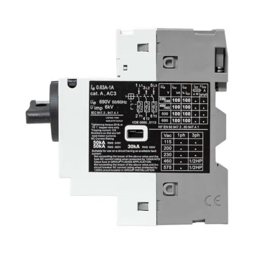 Выключатель автоматический для защиты двигателя GV2P 0.63-1А EKF gv2pm-1.0 фото 6