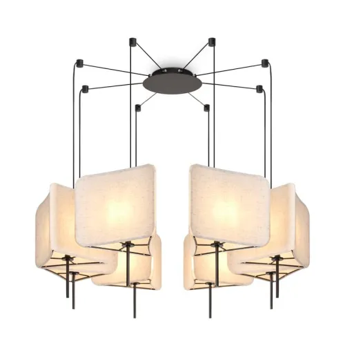 Светильник подвесной Bricola 8х40Вт E14 IP20 Freya FR5511PL-08B