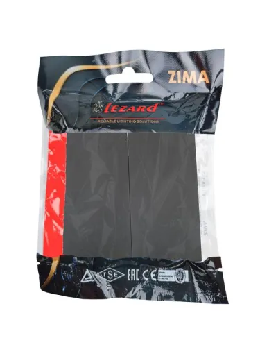 Выключатель 2-кл СП ZIMA IP20 10А безвинт. зажим черн. бархат LEZARD 704-4288-101QC фото 7