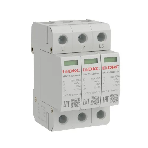 Модуль сменный УЗИП тип 2 3п Imax 40кА Un 440В YON SPD-T2-3L40P440