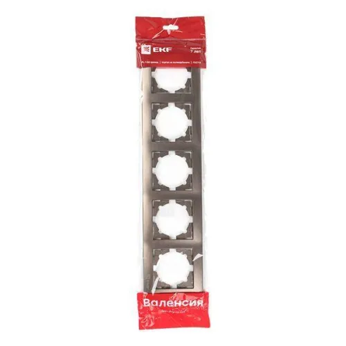 Рамка 5-м Валенсия графит EKF EWM-G-305-60 фото 5