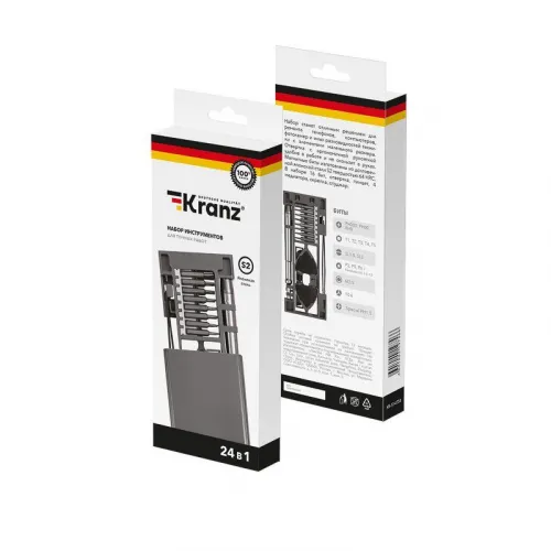 Набор отверток для точных работ RA-04 24 предмета Kranz KR-12-4754 фото 2