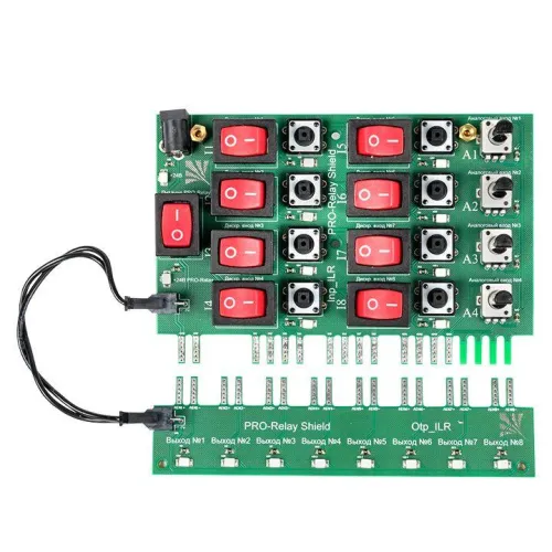Плата отладочная для реле 24В 20 20 в/в с блоком питания PROxima EKF ILR-20-24D-test фото 2