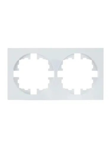 Рамка 2-м OSEN горизонт. квадрат бел. LEZARD 743-0200-147