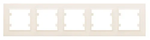 Рамка 5-м Karea горизонт. крем. Makel 56010705