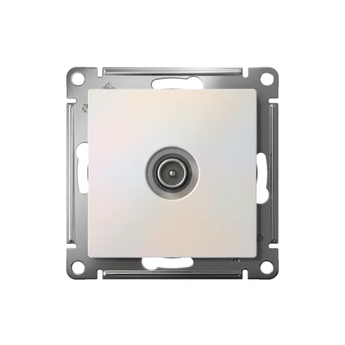 Розетка телевизионная проходная TV AtlasDesign 4дБ механизм жемчуж. SE ATN000492 фото 2