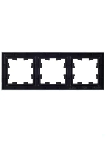 Рамка 3-м BRITE РУ-3-БрЧ черн. IEK BR-M32-K02 фото 4