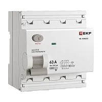 Выключатель дифференциального тока 4п 63А 100мА тип AC 6кА ВД-100N (S) электромех. PROxima EKF E1046MS63100