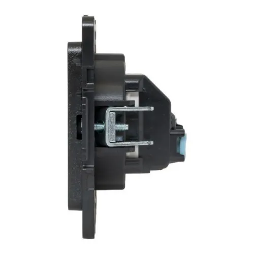 Розетка 1-м СП Стокгольм 10А IP20 без заземл. защ. шторки механизм черн. PROxima EKF EZR10-022-10 фото 5