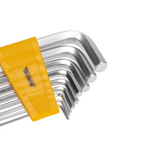 Набор ключей имбусовых HEX 2.0-12мм CrV 9шт удлиненные Kranz KR-12-5213 фото 4