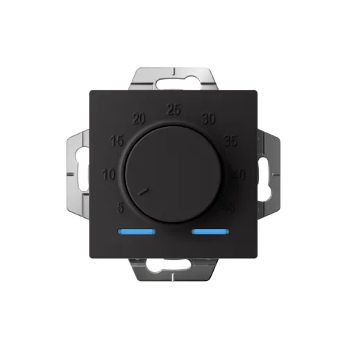 Механизм термостата AtlasDesign 10А электрон. для теплого пола с выносным датчиком +5град.C +45град.C в сборе карбон SchE ATN001035 фото 2