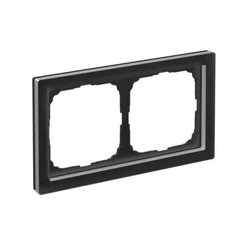 Рамка 2-м ArtGallery Pure матов. органич. стекло черн. SE GAL331002 фото 4