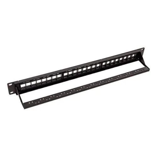 Патч-панель модульная 19дюйм 1U неэкранированная 24 порта с органайзером (пустая) TERACOM PRO EKF TRP-MODP-UTP-1U24 фото 3