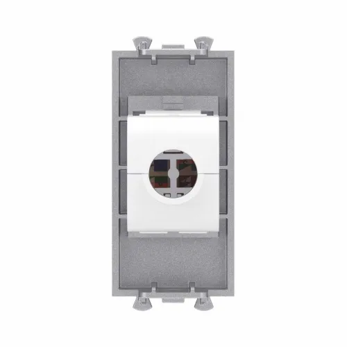 Розетка компьютерная 1мод. Avanti "Закаленная сталь" RJ45 кат.6 без шторок модульная механизм DKC 4404691 фото 3