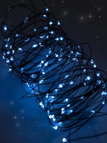 Гирлянда "Роса" DC-G06-120W 120 microLED 12.1м. 8реж. 3хAA бел. ФАZА 5059627 фото 7