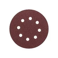Диск абразивный на ворсовой основе на липучке перфорир. P80 125мм (уп.10шт) Kranz KR-91-1166