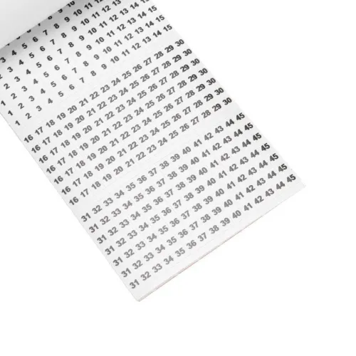 Маркер самоклеящийся от 1 до 45 (10 страниц) Rexant 07-6203 фото 2