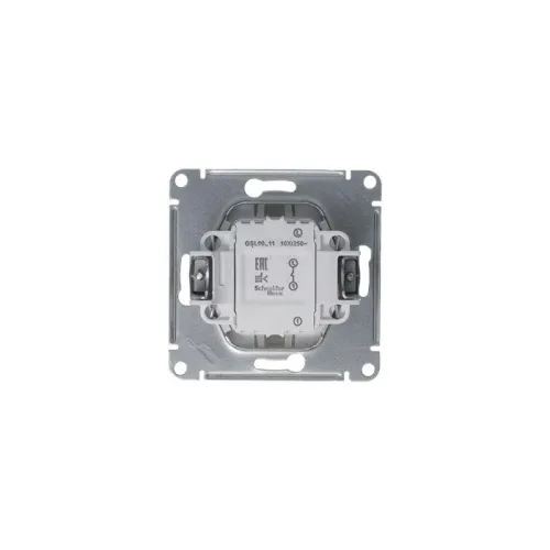 Выключатель 1-кл. СП Glossa 10А IP20 (сх. 1) 10AX механизм платина SE GSL001211 фото 6