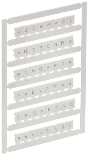 Маркер для CTS 6кв.мм/CP 10кв.мм "A; B; C; N; PE" ARMAFIX IEK AF-CT10D-M-006-21