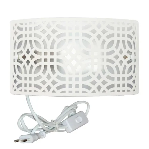 Светильник "Амина" 250х140 НББ 06-40 М42 держ. винт/шнур бел. (ИМ) настенный бел. муар Элетех 1005405252