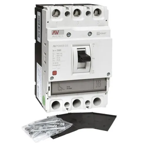 Выключатель автоматический 3п 200А 35кА AV POWER-2/3 TR AVERES EKF mccb-23-200-TR-av фото 4