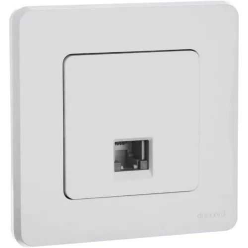 Розетка телефонная Inspiria RJ11 механизм бел. IEK 673820 фото 6