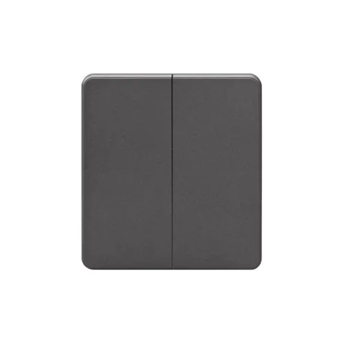 Переключатель проходной 2-кл. СП ROUND 10А титан Kranz KR-78-0709-2