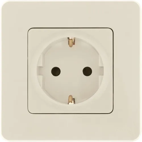 Розетка 1-м СП Inspiria 16А IP20 250В 2P+E защ. шторки немецк. стандарт механизм сл. кость IEK 673731 фото 5
