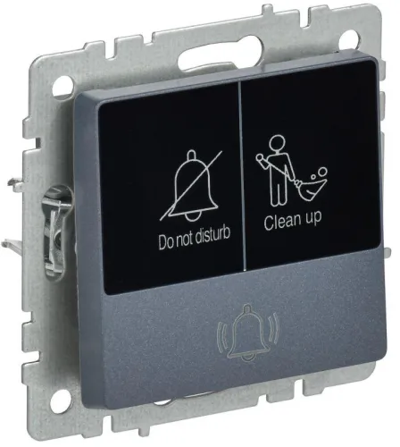 Кнопка звонка BRITE 10А ВС10-1-9-БрМ для отелей с индик. механизм маренго IEK BR-V14-2-10-K35