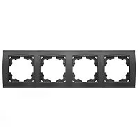 Рамка 4-м Бриллиант горизонт. графит Universal 7947502-Gr