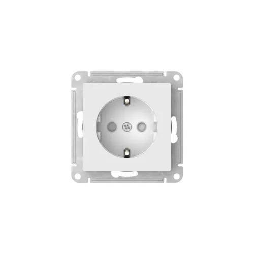 Розетка AtlasDesign 16А с заземл. защ. шторки быстрозажим. клем. механизм бел. SE ATN000145S фото 2