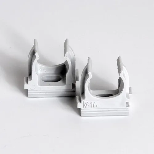 Держатель для труб (клипса) d16мм сер. (уп.100шт) TOKOV ELECTRIC TKE-LC-16-C06/100