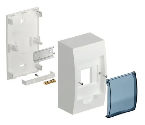 Корпус навесной ЩРН-П-4 Krepta 3 IP41 пластик. бел. IEK MKP12-N-04-40-20 фото 2