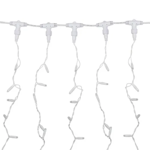 Гирлянда светодиодная "Светодиодный Дождь" 2х3м 448LED тепл. бел. 70Вт 230В IP65 эффект мерцания провод прозр. (нужен шнур питания 303-500-1) Neon-Night 235-136-6 фото 7