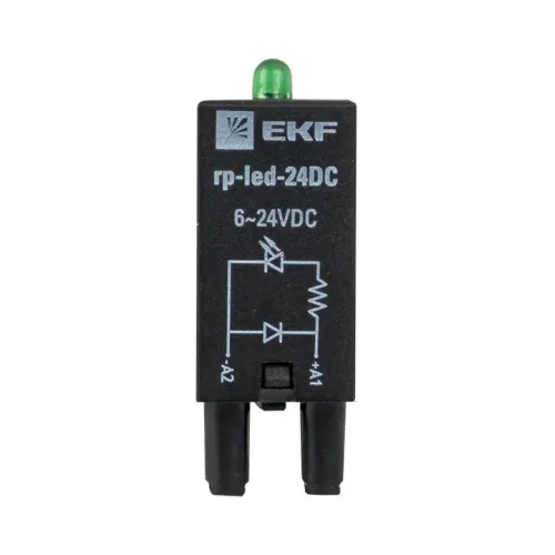 Модуль светодиодный 24 VDC для промежуточных реле RP AVERES EKF rp-led-24DC фото 2