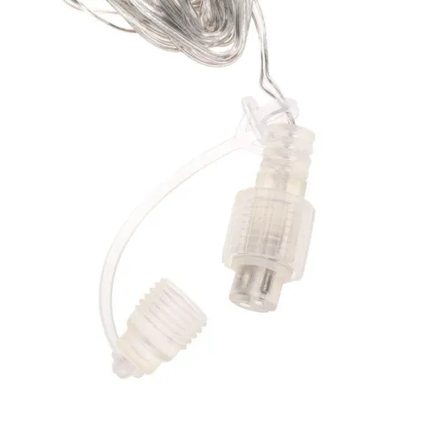 Гирлянда светодиодная Айсикл (бахрома) 25х0.6м 588LED бел. IP44 230В c эффектом мерцания провод прозр. Neon-Night 255-595 фото 8